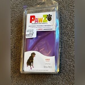 Like-New Pawz size Large Purple Rubber Dog Boots
